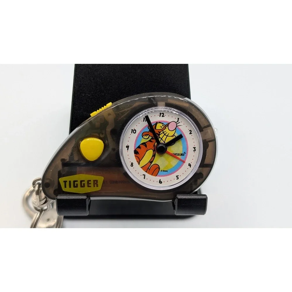 Disney Winnie The Pooh & Tigger Mini Clip On Clock With Light Lot Of 2 For Parts
